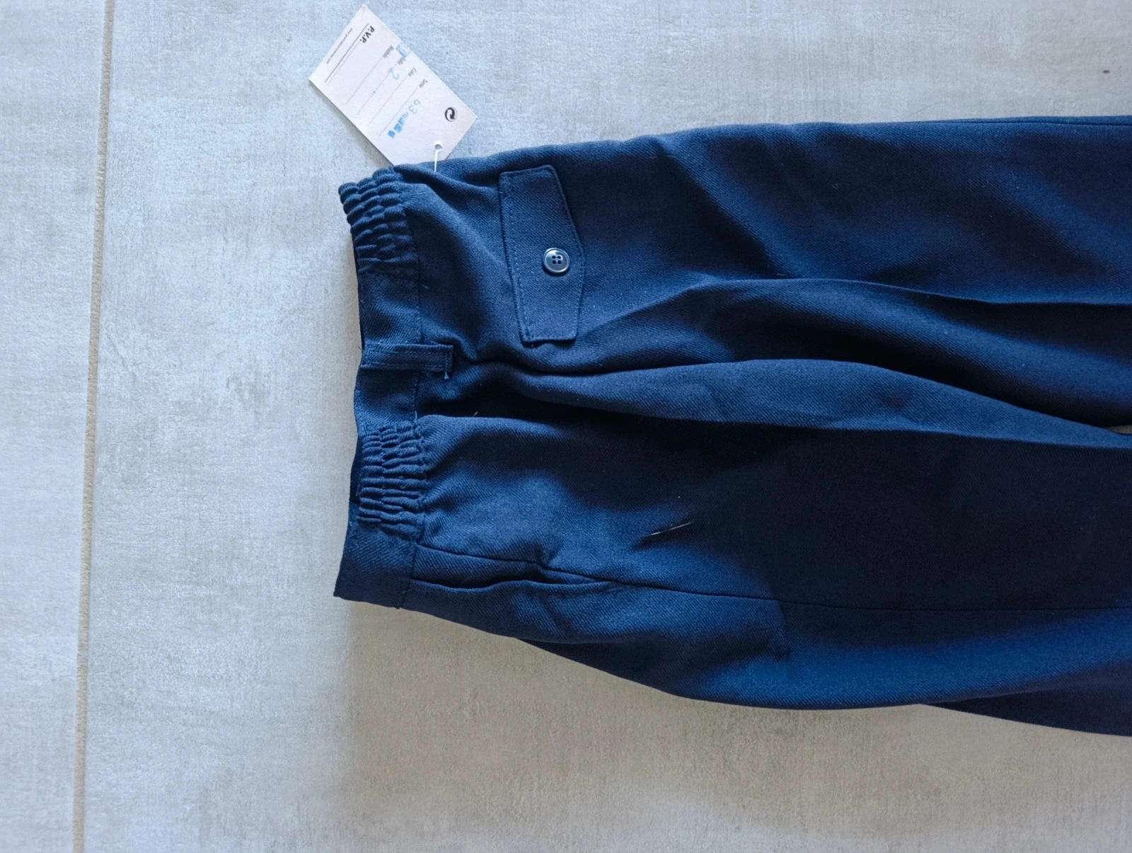 Pantalón vintage azul marino con pinzas – Made in Spain – Talla 2 años – photo 7